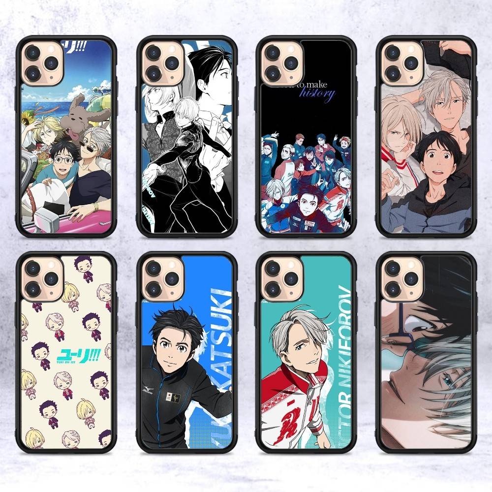 Спортивное аниме YURI ON ICE BL Для IPhone 17 16 15 14 13 Pro 12 11 Pro Max Жесткие чехлы для телефона из ПК+ТПУ Задняя крышка