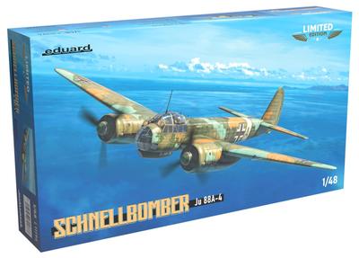 Eduard 1/48 Ограниченная серия Скоростной бомбардировщик Ju88A-4 Пластиковая модель EDU11194 (Самолет)