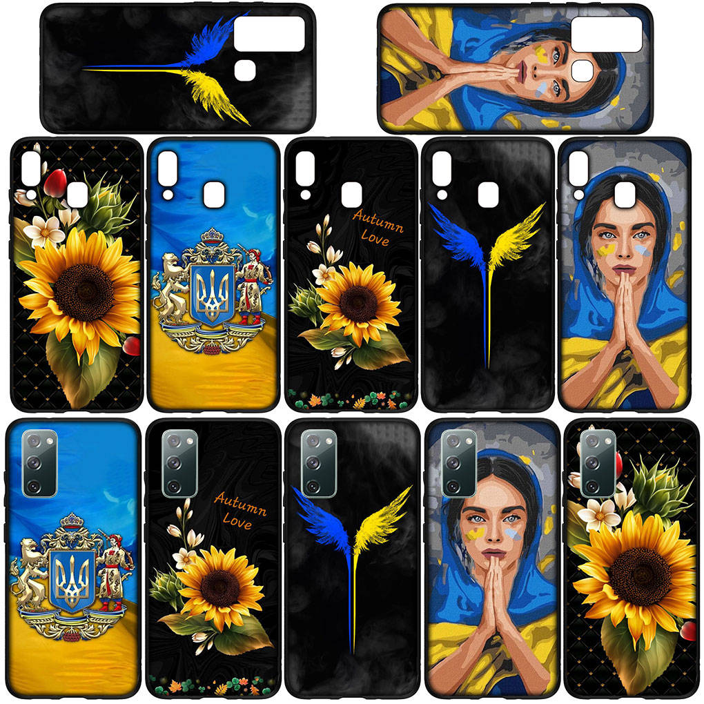 Для Samsung Galaxy S24 S23 iPhone 16 15 14 Xiaomi Redmi Note 13 12 11 10 8 Plus 9 Pro Max X XR A06 Чехол для телефона Flower Sunflower Flag OPPO Huawei Cover