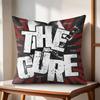 Rock Band The CCureS Music Cushion Cover Natural Linen Organic Fabric DoubleSided Printing Couch Pillow Covers Home Decor