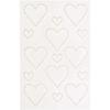 'Rico Design - Paper Poetry' Pearl Stickers Heart 1.5 Cm and 3 Cm