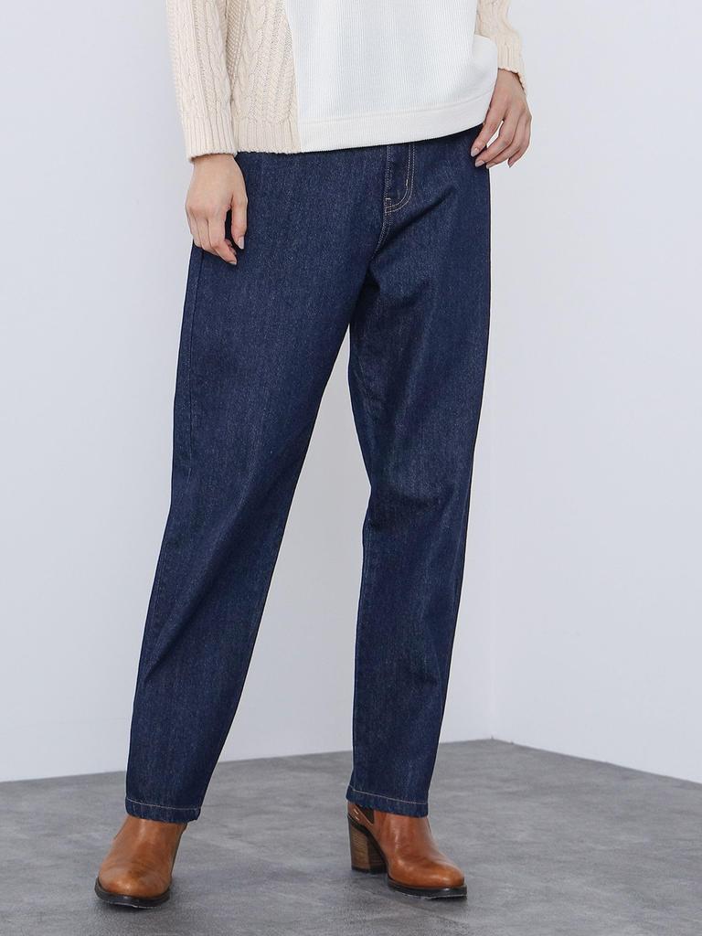 Pants Tapered Denim Pants NAVY M [Beams Heart] Women's