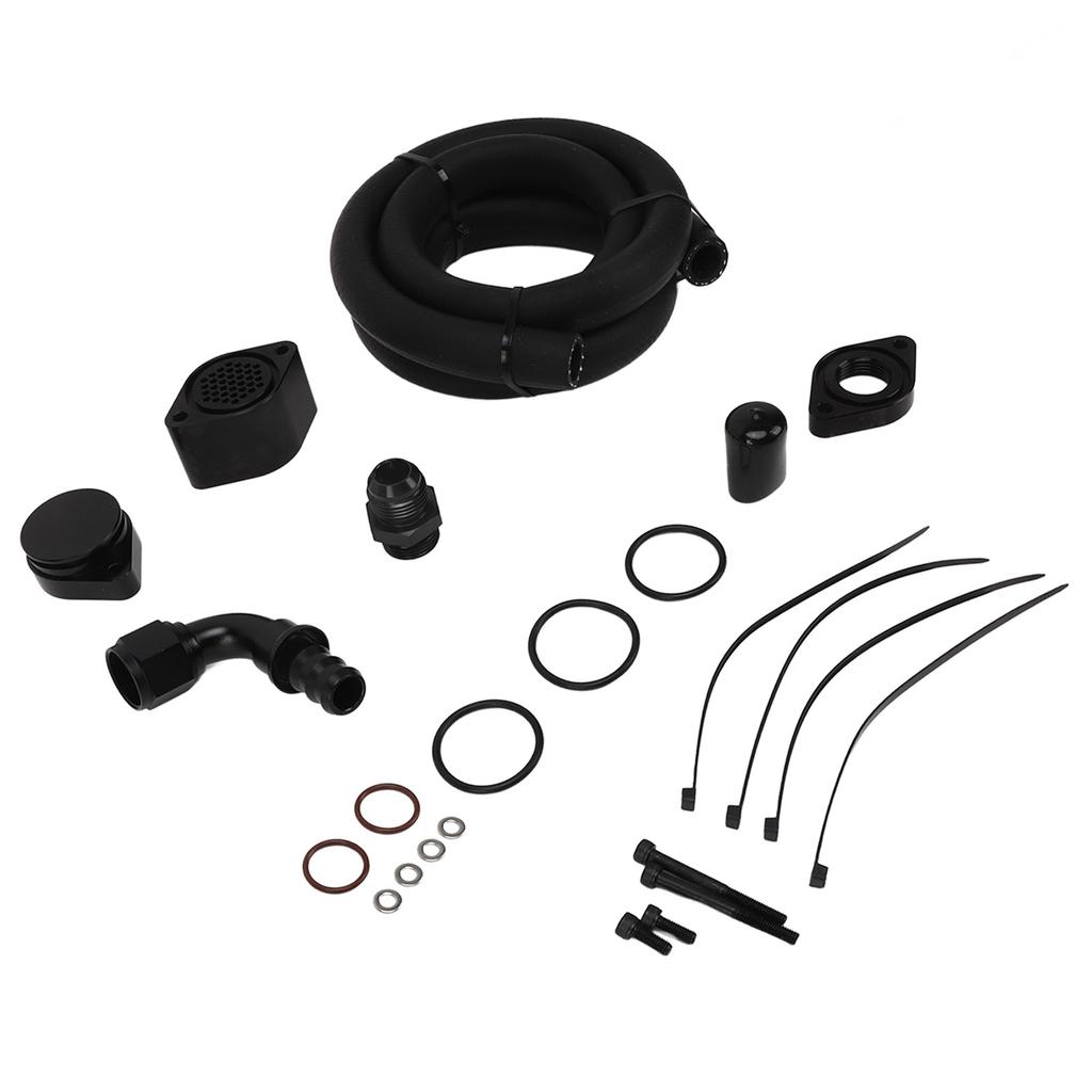 CCV Reroute Engine Ventilation Kit Engine Crankcase Breather Set Replacement for FORD SUPER DUTY