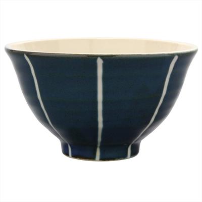 Легкая чайная чаша Mino Ware Konahiki Tokusa Navy Blue 132-1026