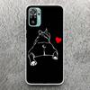 French Bulldog Black White Print Soft Case for Xiaomi Redmi Note 14 13 12S 11S Phone Shell 10 Pro Plus 11E 11T 12 11 10S 5G Cove
