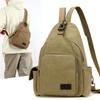 Large Capacity Chest Bag Men's Multi-Layer Canvas Shoulder Crossbody Bag Multi-Functional Small Backpack