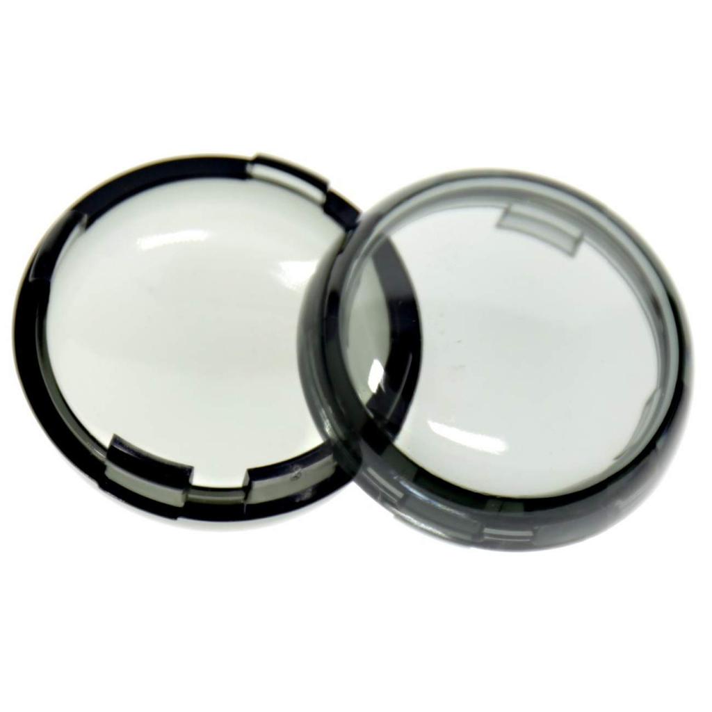 YIBO 4X Turn Signal Light Smoke Lens Cover with Bulb for 1986-2017 Harley Touring Dynasoftail Sportster Street Glide 883