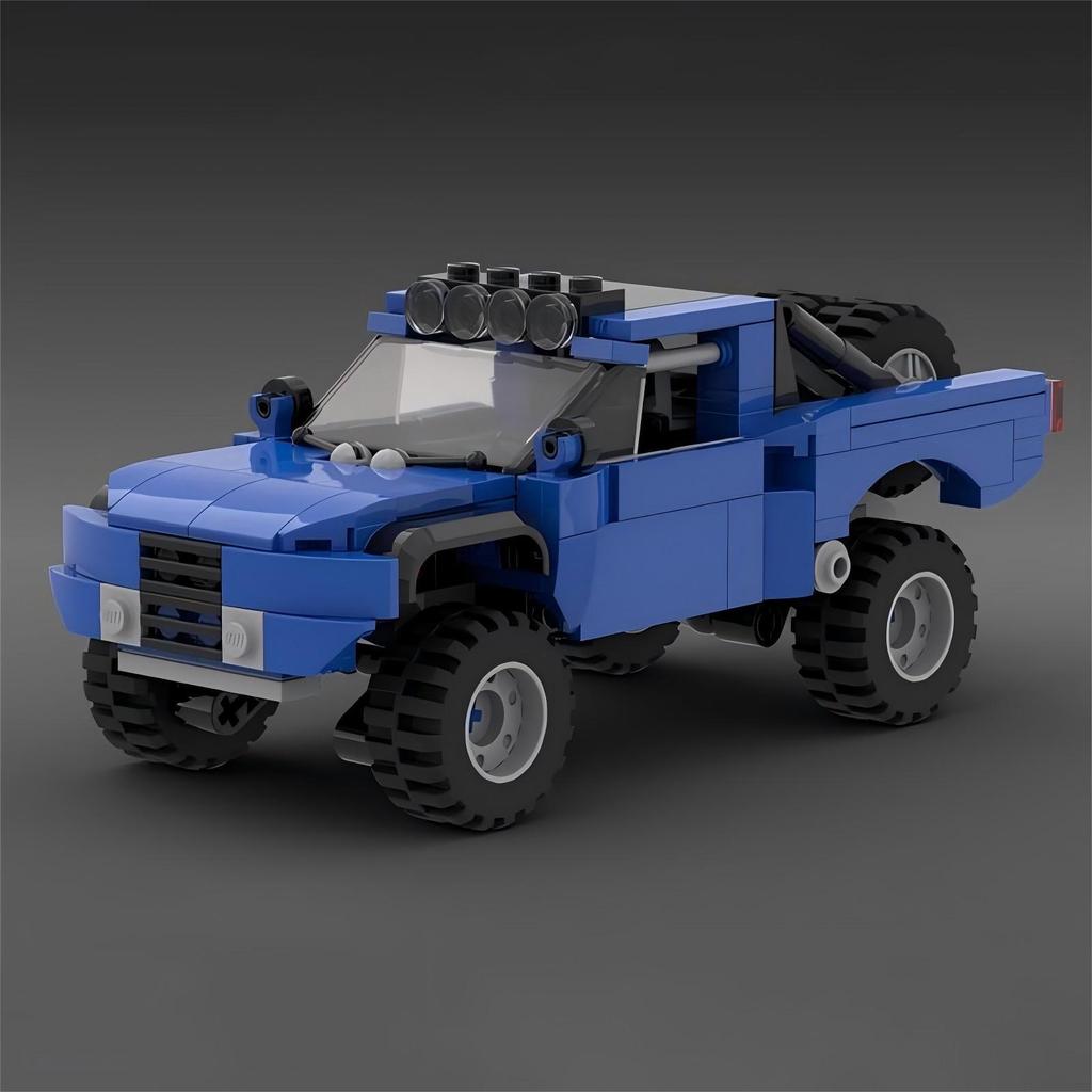 MOC-52061 Грузовик-трофей Баха Креативная сборка Домашние строительные блоки Модель автомобиля Набор украшений Мужской