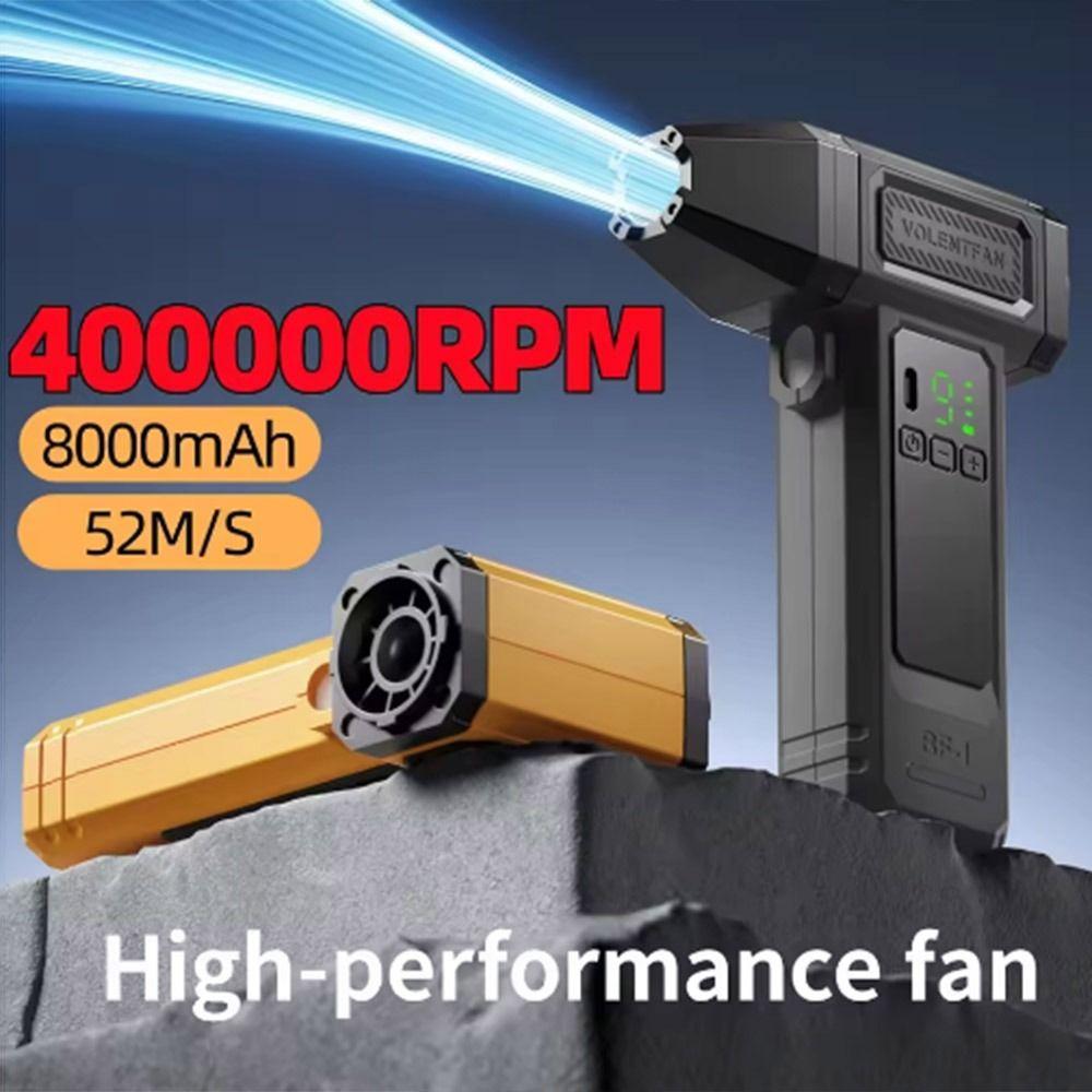 Brushless Motor Handheld Turbo Violent Fan 400000RPM Powerful Dust Blower Outdoor Cooling