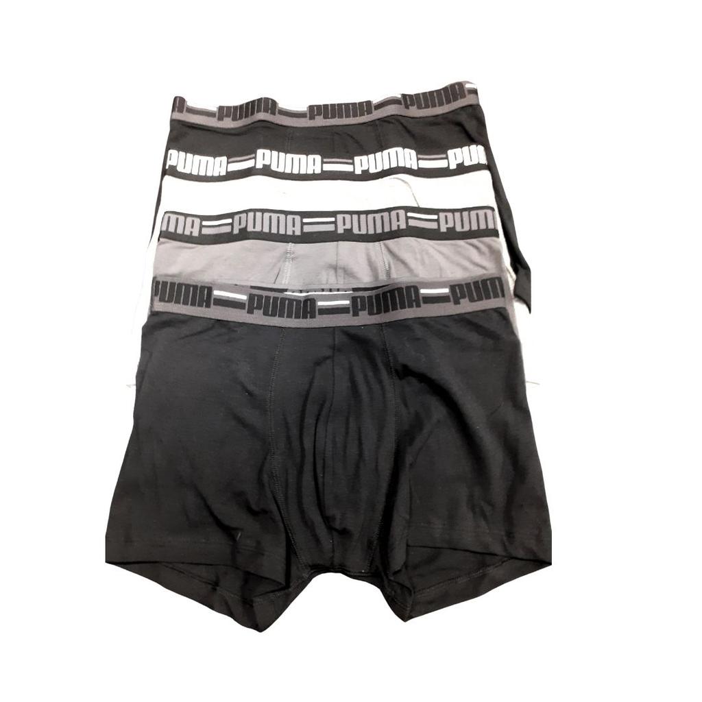 Puma Basic Brand Elastic 4-Pack Men' Boxer Shorts Black 93819701 R