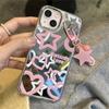 Ins корейский милый блестящий Y2k звезда кулон зеркало чехол для телефона для Iphone 14 13 12 Pro Max прекрасная пара противоударный мягкий чехол принципиально