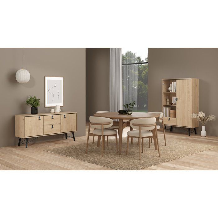 Buffet RY - Chêne Jackson Hickory - 2 portes, 2 tiroirs - 150,3 x 40,1 x 72,2 cm