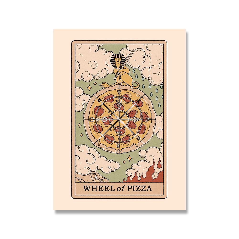 Венера подсолнухи плакат карты Таро настенные художественные фотографии живопись кошка вино пицца абстрактные принты на холсте гостиная домашний декор