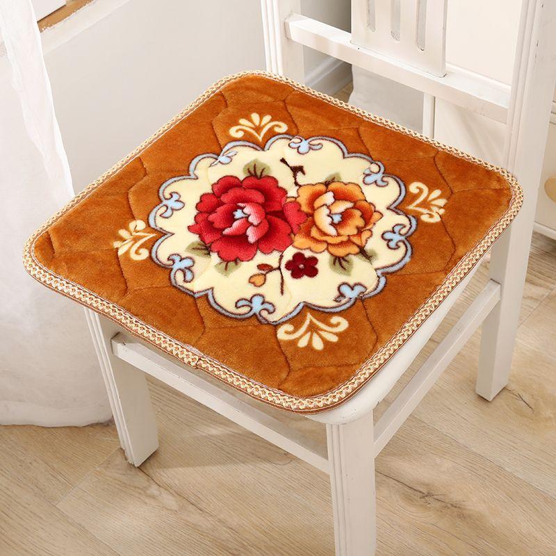 Нескользящие Плюшевые Толстые Подушки для Сохранения Тепла Подушки для Толстых Стульев в Классе Подушки для Диванов в Ресторане Подушки для Сидения