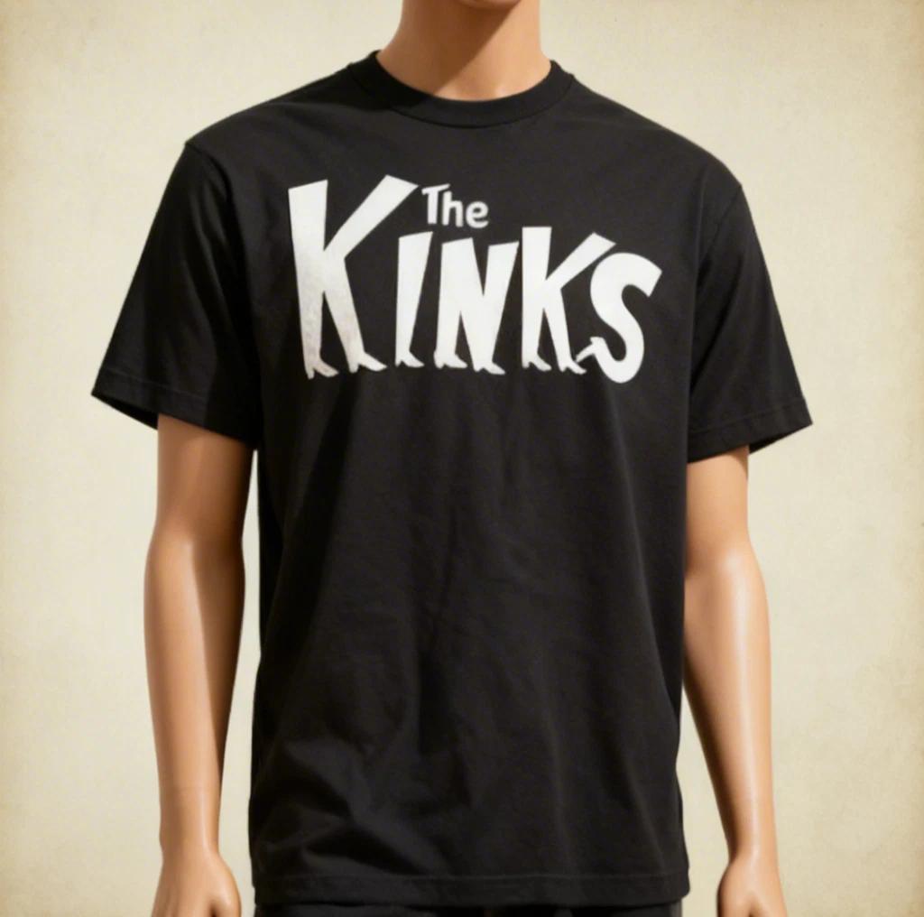THE KINKS BAND Basic Logo Gift For Fan T Shirt Size S-5XL NWT
