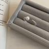 Trendy Geometric Pearl Adjustable Ring For Women Chic Minimalist Fashion Jewelry Ideal For Everyday Wear