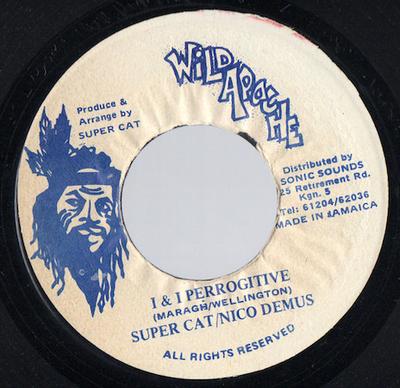 7-дюймовая пластинка SUPER CAT / NICODEMUS - I & I Perrogitive NONE Wild Apache Ямайка Регги, Ска и Даб Б/У