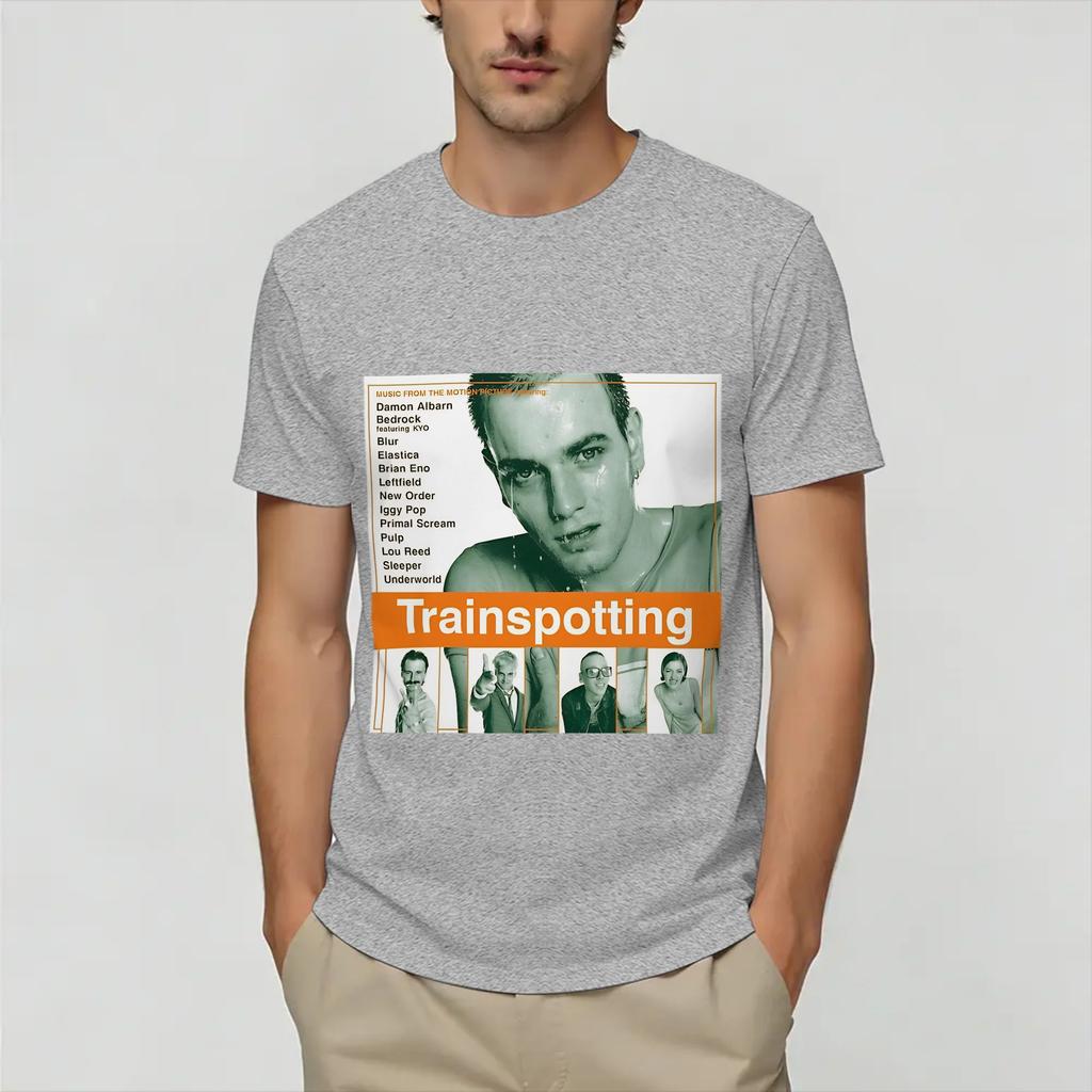 Trainspotting Movie TShirt for Unisex Vintage Cotton Tee Shirt Round Collar Short Sleeve T Shirt Gift Idea Clothing