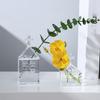 Nordic Style Houses Transparent Vases Container Bottle Plant Arrangement Glass Table Flower Pot Desktop Decor