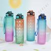 1PC 32 Leakproof Water Bottles with Times To Drink and Straw Motivational Drinking Sports Water Bottle for Fitnes Gym Outdoor