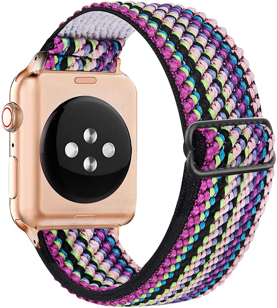 Эластичная петля Solo Loop, совместимая с ремешками Apple Watch 44 мм, 42 мм, 40 мм, 38 мм, регулируемый эластичный спортивный нейлоновый ремешок для серии iWatch