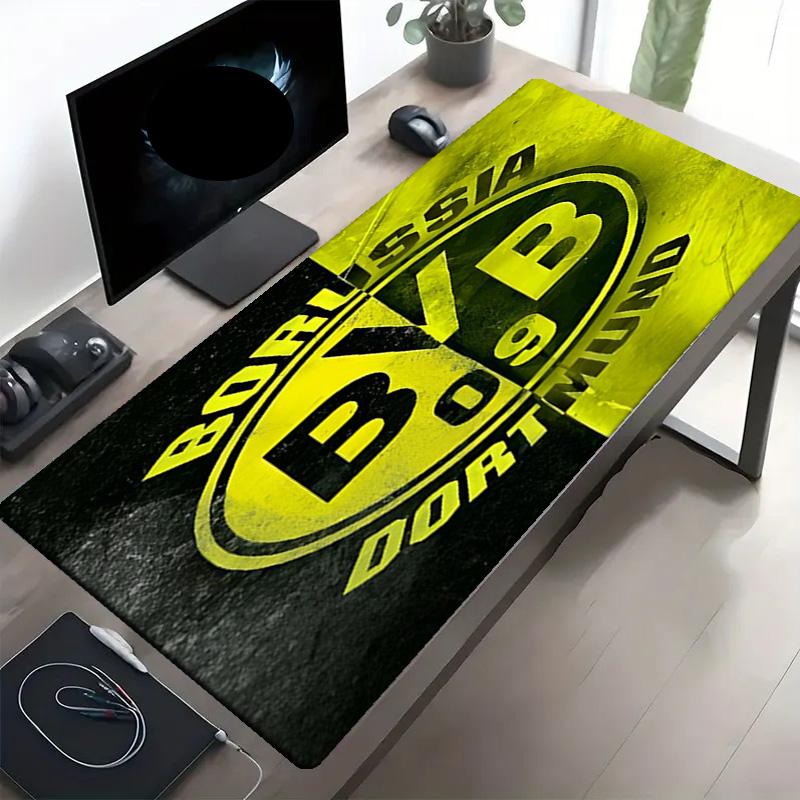 Borussia Dortmund Print Mouse Pad, Anti‑Slip Desktop keyboard Mat, for PC Laptop Gaming Working Daily Use, Cool Festival Surprise Gift