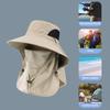 Fisherman Hat Summer Sun Hat Men'S Outdoor Mountaineering Hat Fishing Face Covering Wide Brim Sun Hat