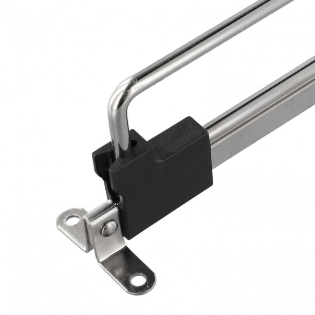 Iron and Plastic Pull Out Hanger Rail Extending Rack for Wardrobes and Cabinets