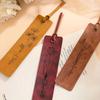 Personalized Leather Bookmark: A Charming Gift for Readers and Teachers - PU Leather Material