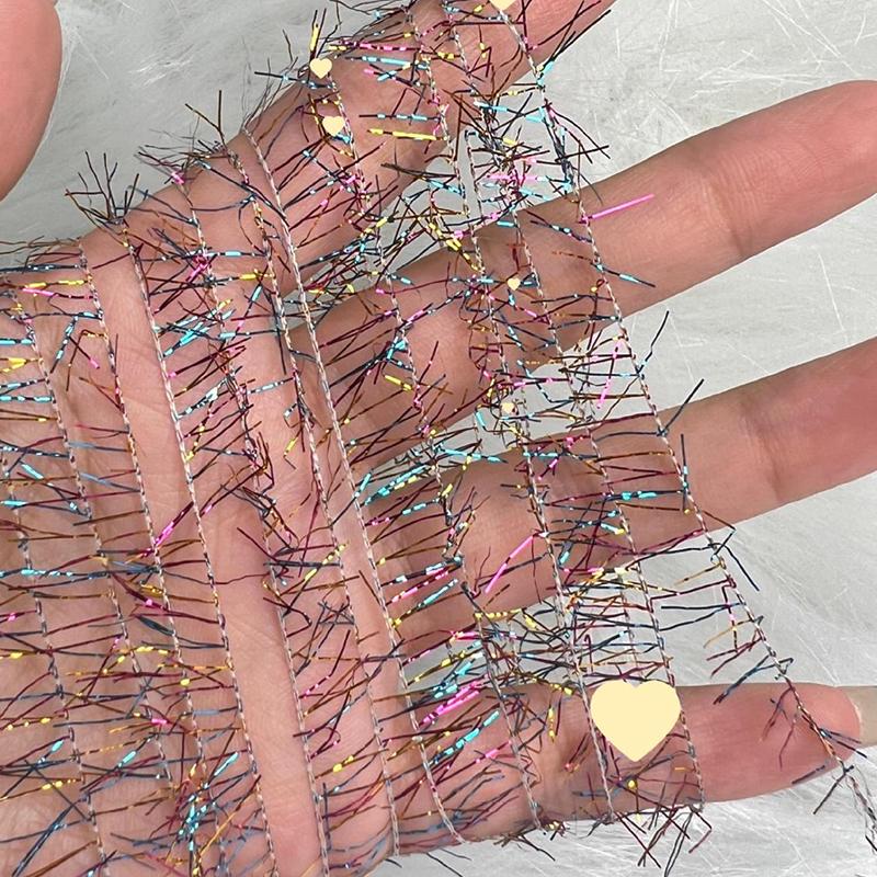 50 г/рулон пряжа для вязания своими руками блестящие декоративные аксессуары стеклянная пряжа швейные принадлежности для свитера шапки шарфа перчаток