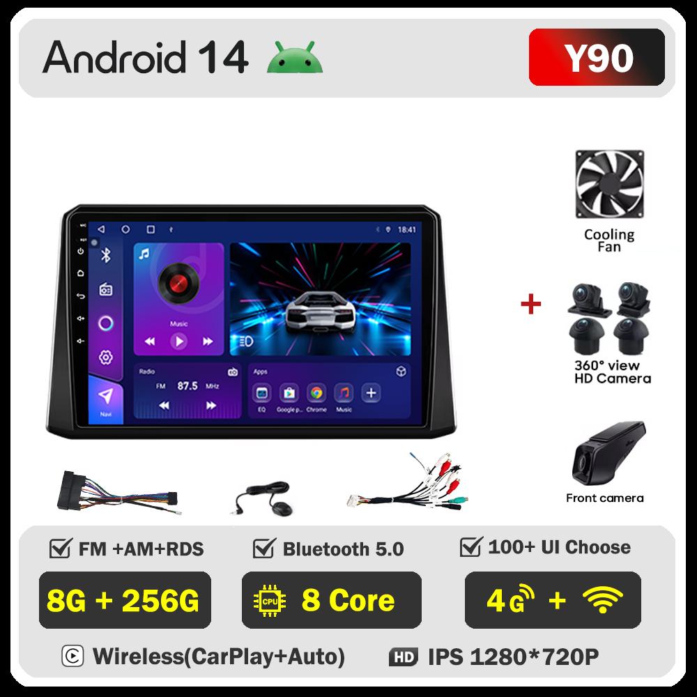 Carplay Android auto для ToyotaCorolla 12 2018 2019 2020 автомобильное радио интеллектуальные автомобильные системы сенсорный экран стерео головное устройство без 2din