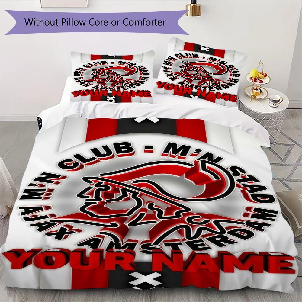 Custom Name AJAX Bedding,Quilt Set Quilt Cover Pillowcase Home Birthday Gift(1 * duvet cover + 2 * pillowcase, without core)_xia