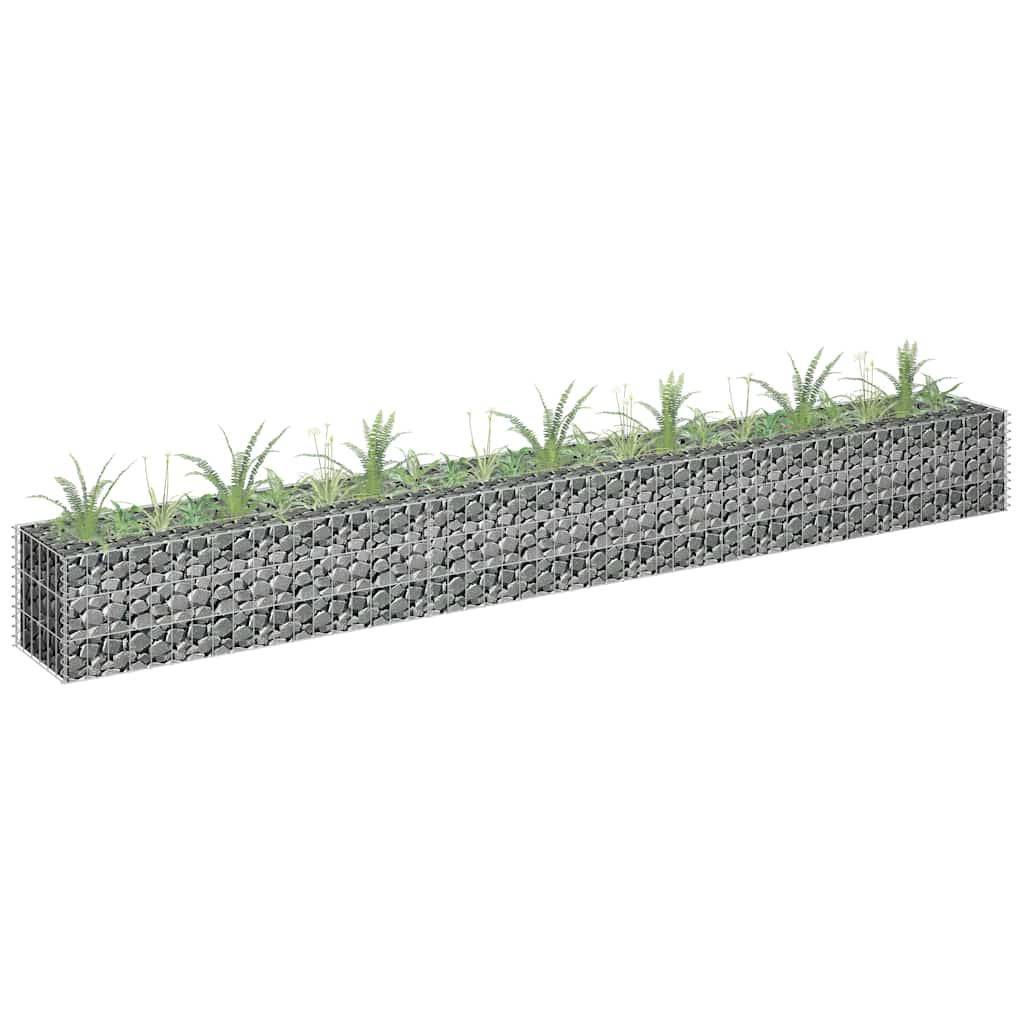 Gabion Raised Bed Galvanized Steel 270 x 30 x 30 cm