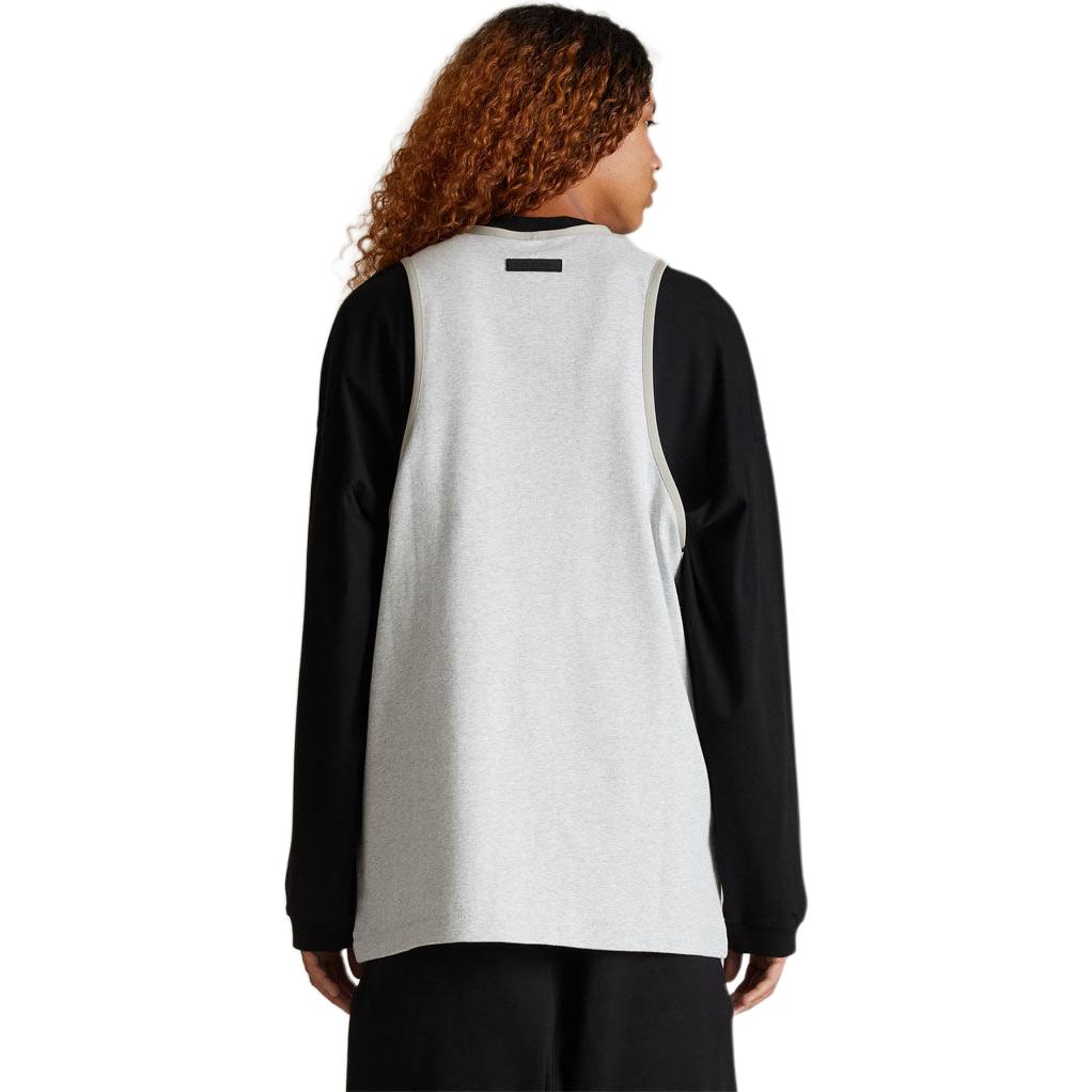 Fear of God Essentials Тяжелый хлопковый топ-майка Светло-серый Мужские Топы 125SP242046F