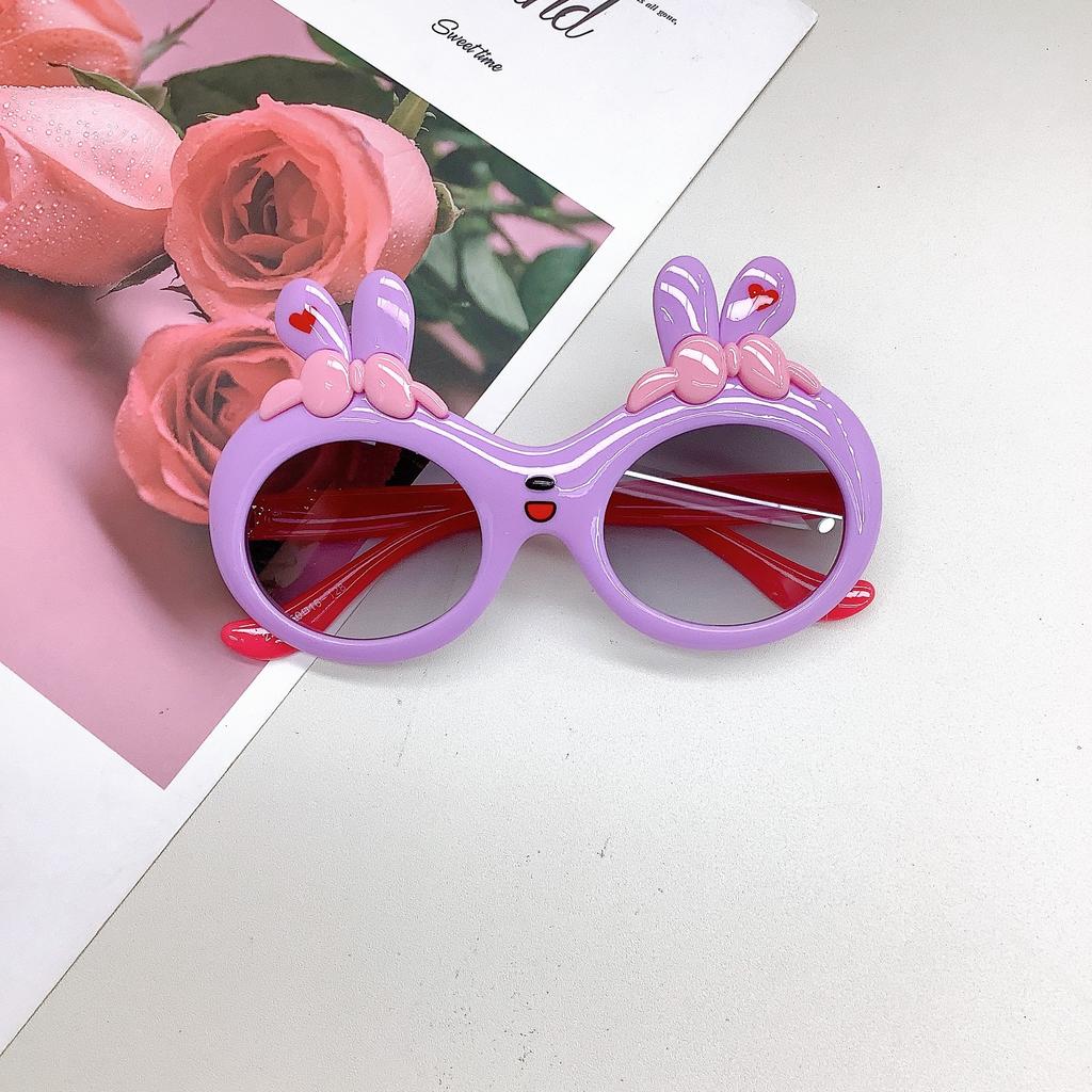 Модные детские очки Bunny Cute Bow Girl Baby Солнцезащитные очки для мальчиков и девочек Весенние прогулки Подиум Круто
