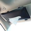 Car Visor Tissue Holder PU Leather Hanging Paper Towel Clip Napkin Holder Backseat Tissue Case Auto Interior Accessories
