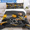 3PCS Pittsburgh Hockey Player Crosby Bedding Set,Including 1pc Duvet Cover And 2pcs Pillowcases Perfect for Bedroom, Dormitory, Fan Christmas gift
