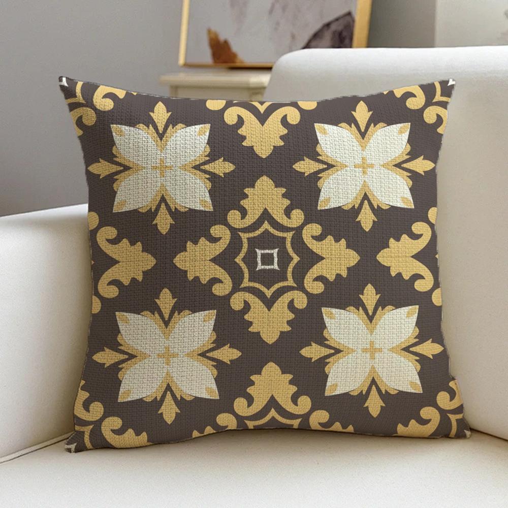 Little Busters Cushion Cover Cushion Cover Pillowcase, Anti-Mite Invisible Zipper, Linen Sofa Cushion