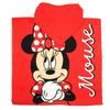 Poncho - Cape De Bain - Disney - Minnie - 100% microfibre - 100 x 50 cm - rouge - Couleur:Rouge Taille:Taille Unique - Rouge