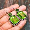 Beautiful Peridot, Gemstone Handmade Jewelry 925 Sterling Silver Earring