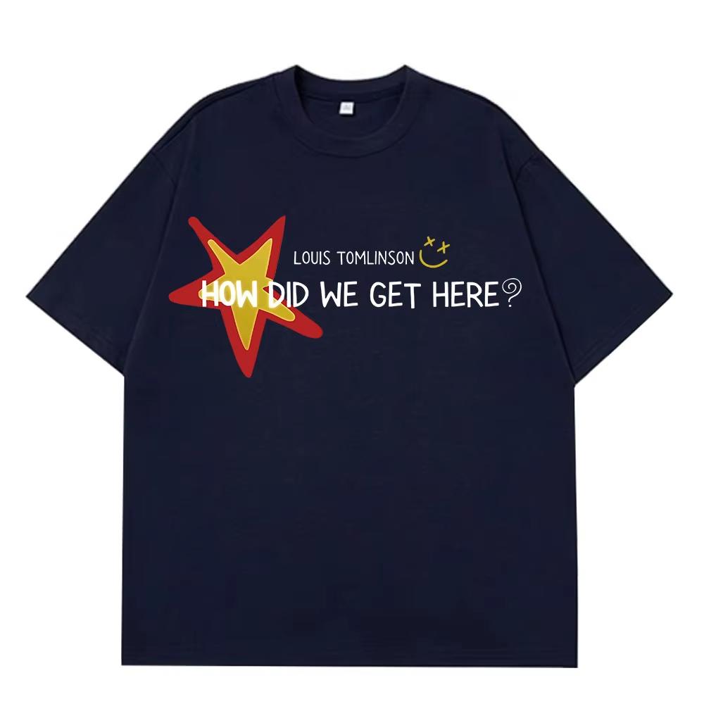 Singer Louis Tomlinson How Did I Get Here Tour 2026 Print Tees Unisex Women Hiphop Casual Tshirts Vintage Aesthetic Trendy Tee
