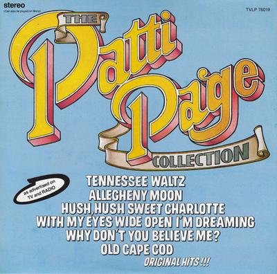Пластинка LP PATTI PAGE - Коллекция Патти Пейдж TVLP76019 Juke Box Intern 1976 Канада Фолк Б/у
