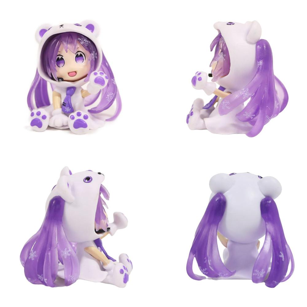 Random Color Hatsune Miku bear's-paw Girl Virtual Singer Manga Figure Kawaii Beauty Collection girl PVC Action Model toy