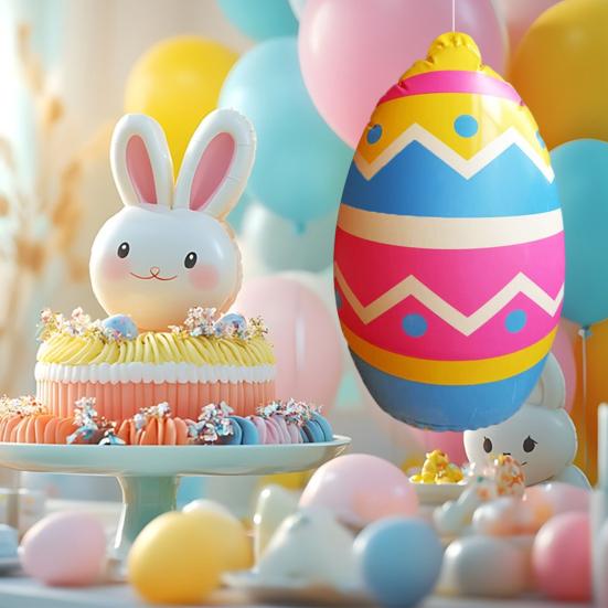16" надувные пасхальные яйца украшения большие красочные ПВХ яйца украшения для двора газон сад весенняя вечеринка в помещении и на открытом воздухе декор