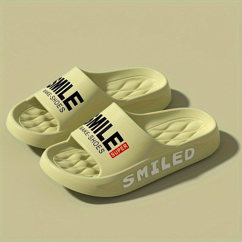 Модные тапочки-подушки унисекс, удобные быстросохнущие домашние тапочки для ванной, легкие летние тапочки из ЭВА с мягкой подошвой