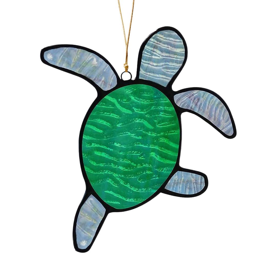Пляжный закат Suncatcher Орнамент Акриловое украшение для окна, креативное освещение Craft Подвесной домашний декор Подвесной