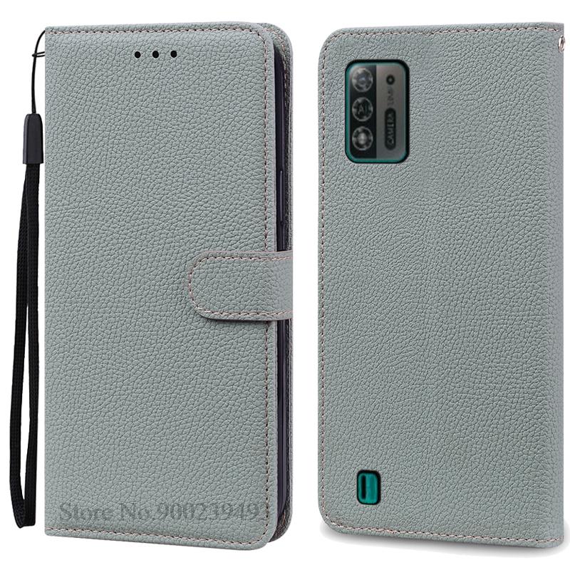 Чехол A52 Lite для ZTE Blade A52 Lite, мягкий силиконовый кожаный чехол-кошелек, чехол для ZTE Blade A52 Lite, чехол из ТПУ, задняя крышка Etui