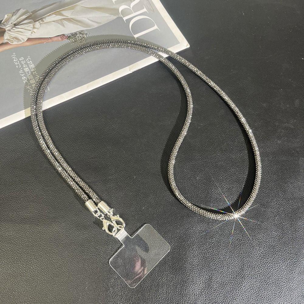 Подвесной шнур, блестящий шнурок для телефона со стразами, длинная цепочка для мобильного телефона для женщин/леди/девушек