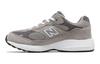 NB 993 Амортизация, Износостойкие Низкие Детские Повседневные Кроссовки Серый Белый Подростки GC993GW