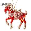 Lightweight Acrylic Decor for Holiday 2PCS Christmas Goat Hanging Ornaments, Decorative 2D Tree Ornaments Home Pendants, Festive Party Decorations
